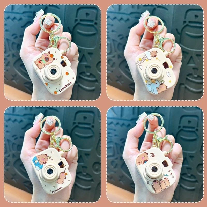 T4MD Compact Capybaras Projector Keychain Unique Keyrings Accessory For Everyday Use
