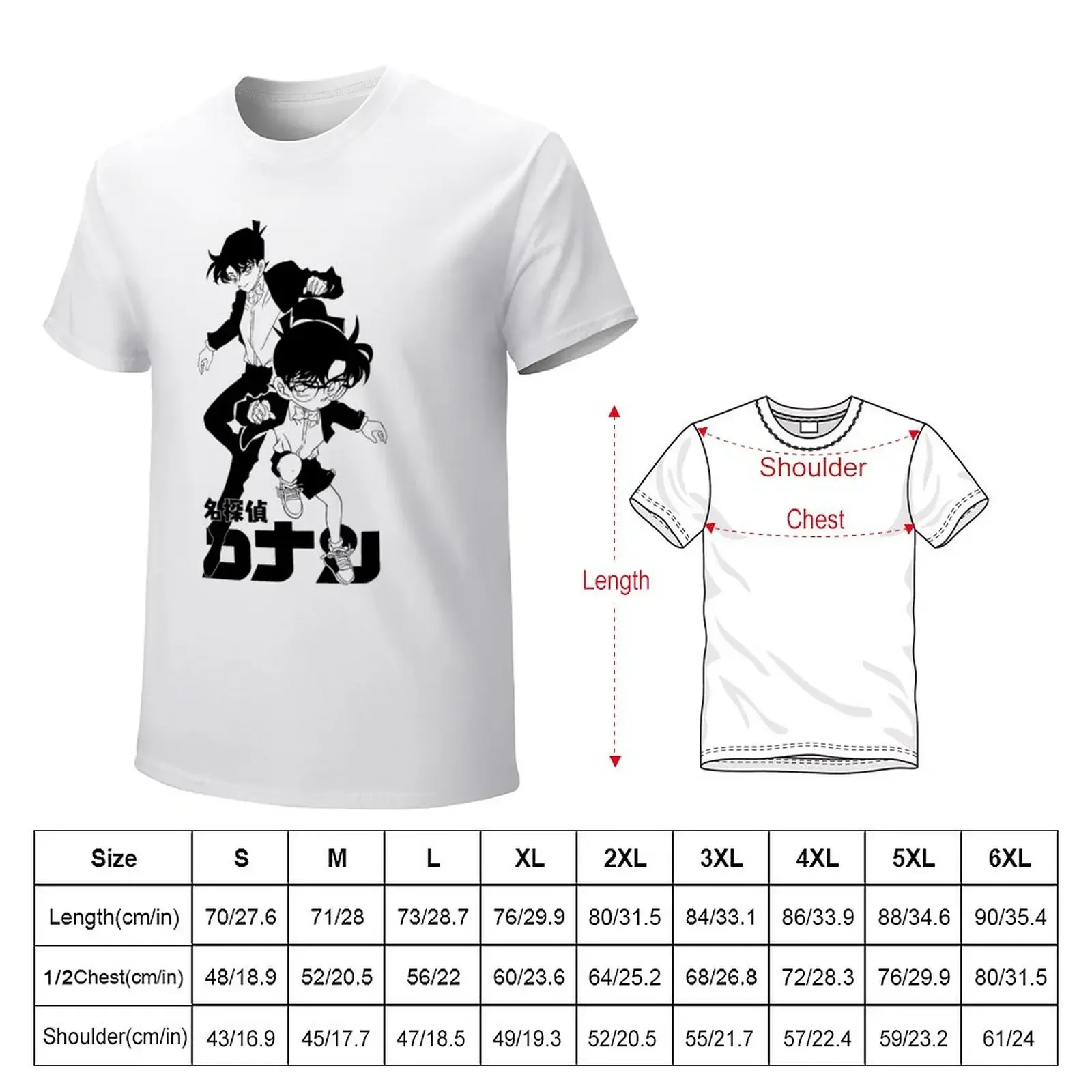 Detective Conan T-Shirt shirts graphic tees anime figures man clothes kawaii clothes big and tall t shirts for men