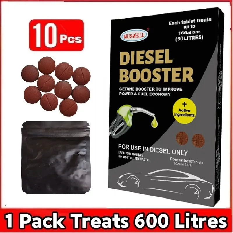 Treats 160Gallons/600Litres Diesel  Booster with Injector Cleaner Maximise Power Strength Increases Cetane  MPG Fuel Saver