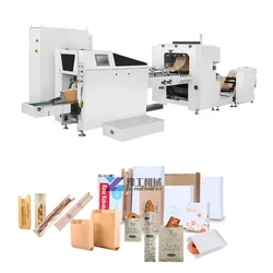 50-350pcs/min 380V 3Phase 4Wire 17kw Machine Making Small Manual Kraft Paper Bags Pouch Making Machine Mechanical