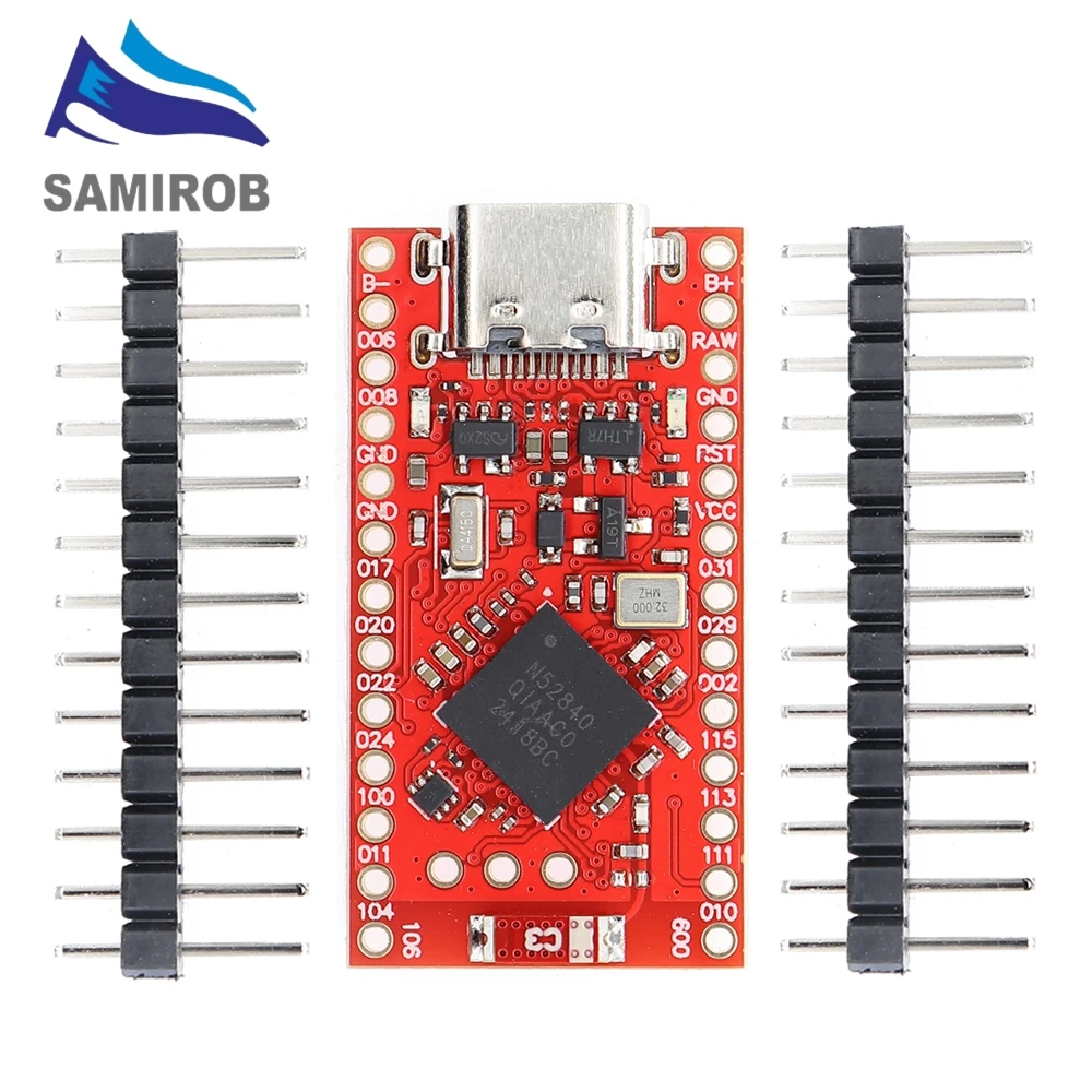Picture 3: NRF52840 Development Board Compatible With Nice! Nano V2.0 Bluetooth Split keyboard Pro Micro Red Board For Arduino