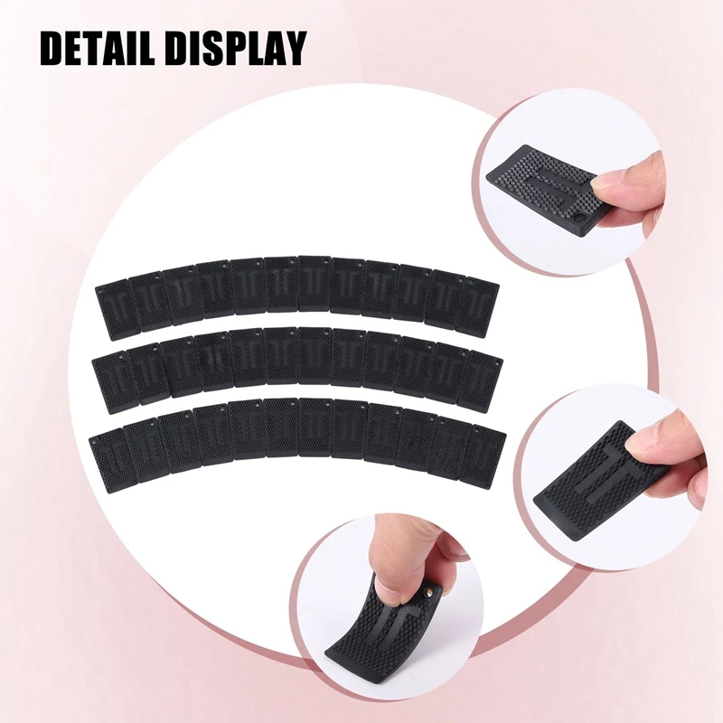 A15R -Plastic Shims For Leveling - 36 Piece Jar, Strong And Durable Table Wedges, DIY Levelers For Furniture, Table, Chair