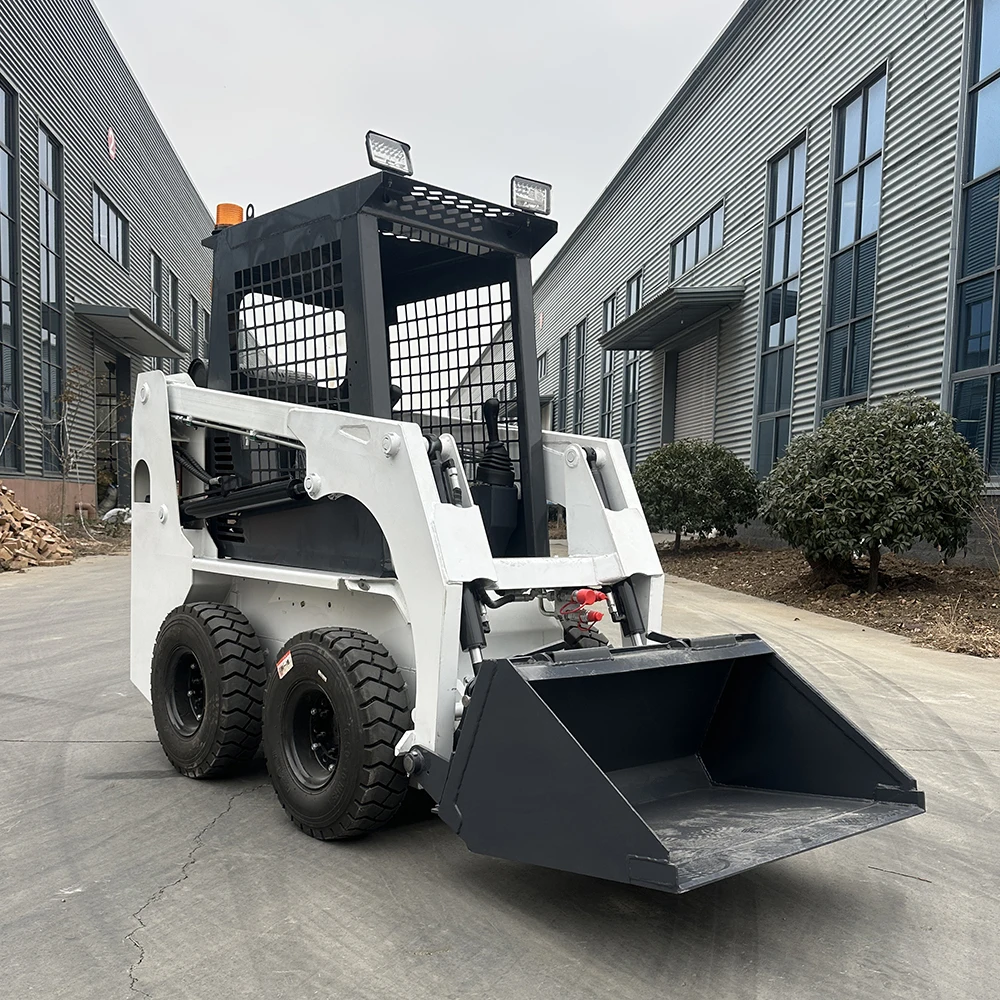

New Generation Electric Compact Loader Mini Skid Steer With 4 Functions For Eco Friendly Urban Projects And Cleaning