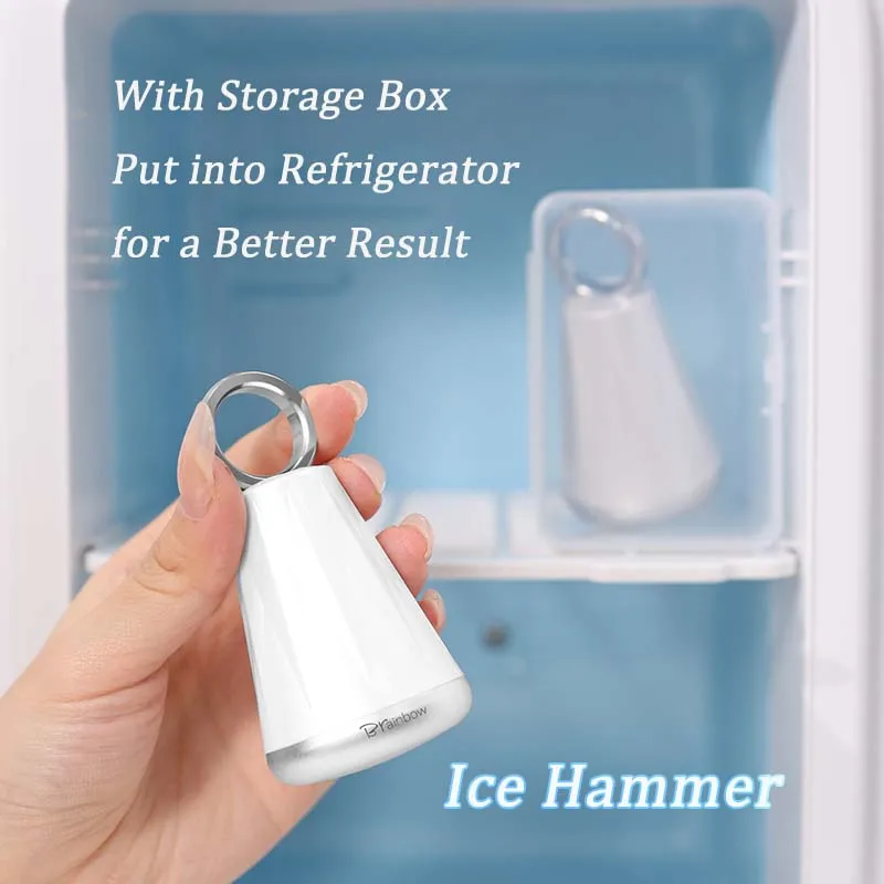 ลูกกลิ้งน้ำแข็งบรีนโบว์สำหรับประคบหน้า ลดอาการบวม ริ้วรอย ทำจากสแตนเลส ใช้กับเครื่องแช่แข็ง นวดหน้า บำรุงผิวหน้า