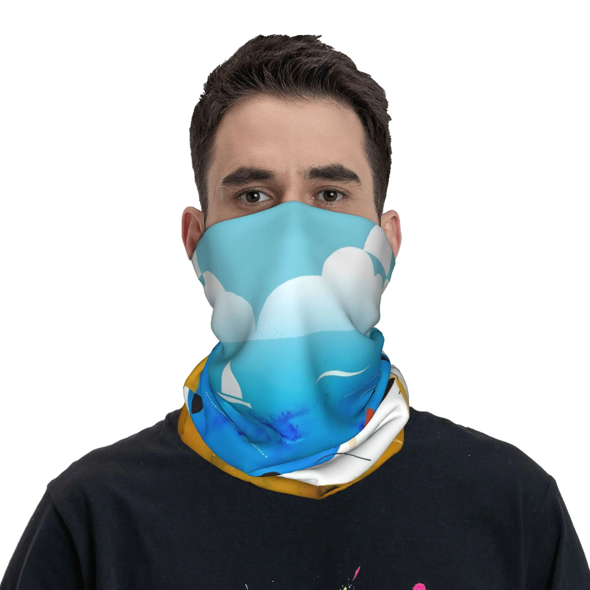 Custom France TDF Tour  Bandana Winter Neck Warmer Men Windproof Wrap Face Scarf for Ski  Gaiter Headband