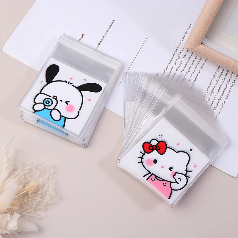 100Pcs Hello Kitty Kawaii Pochacco Self Sealing Opp Bag Small Gift Bag Hand Account Material Packaging Snack Candy Packaging Bag