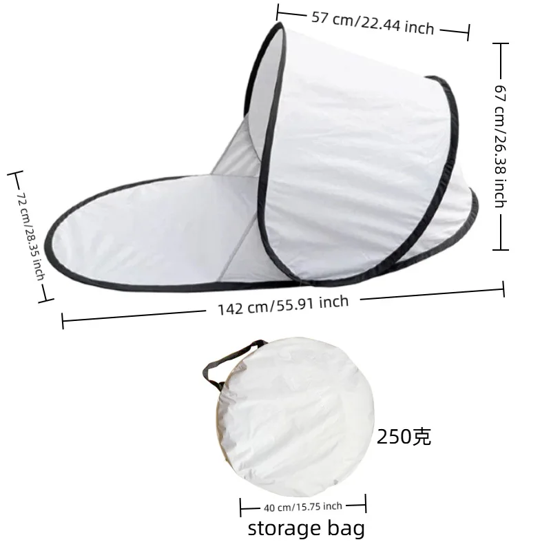 Silver-coated sunscreen model single quick-opening tent sunscreen sunshade  no need to build beach camping, automatic folding