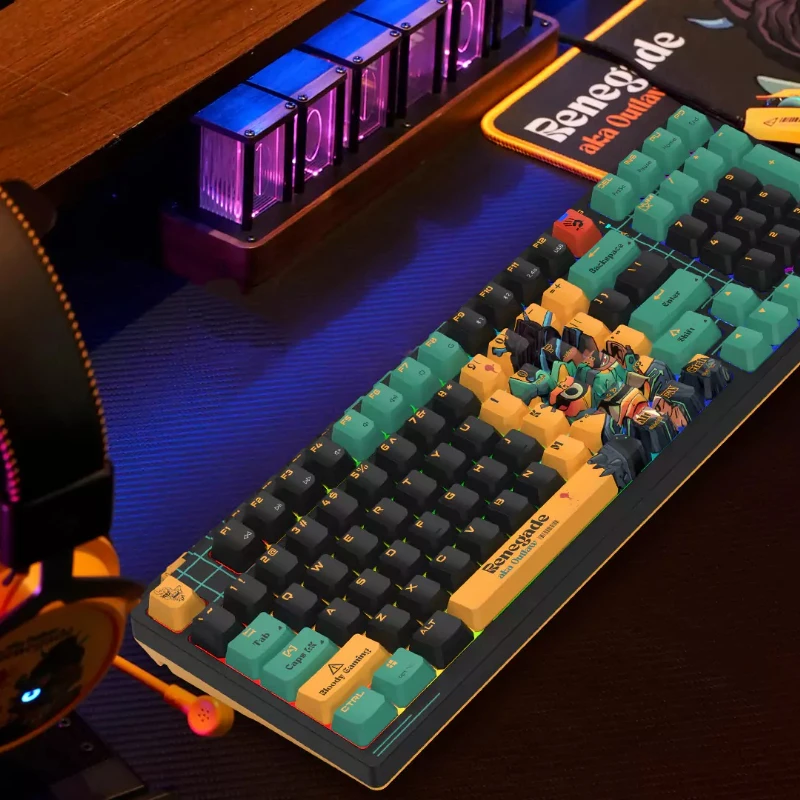 A4Tech Bloody Savage Impact WS98 Three Mode Wireless Mechanical Keyboard Ergonomic Hot Swap Mechanical E-sports Gaming Keybaord