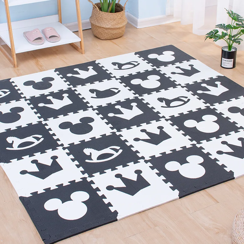 Tatame Play Mats 16PCS Baby Game Mat 30x30cm Baby Mat Children Room Mat Baby's Floor Mats Puzzle Mat Foot Mat Foam Mat for Baby