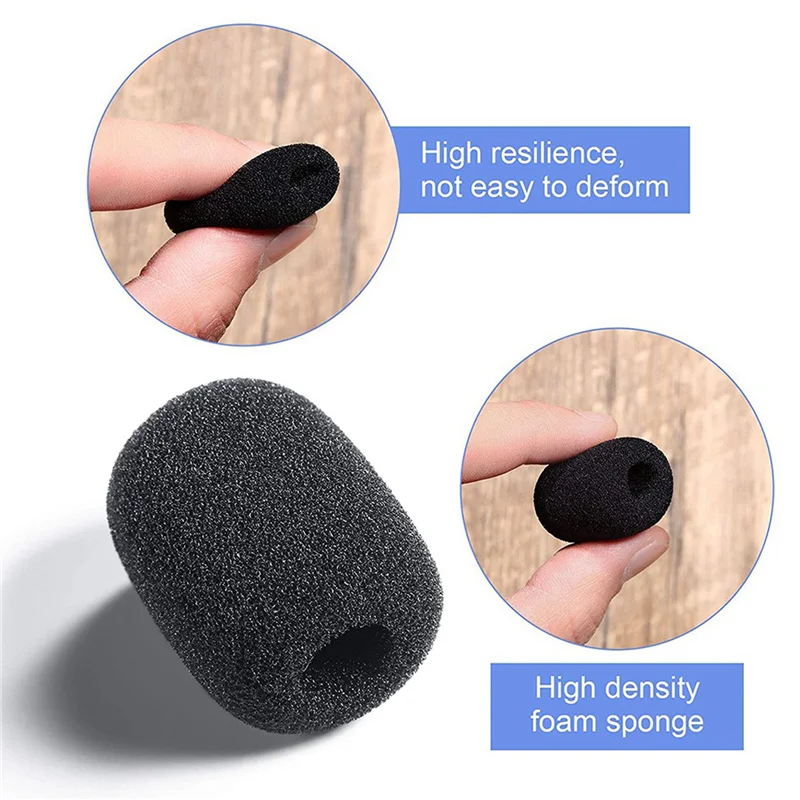 

【Buy Now】600 Pieces Mini Foam Microphone Windscreen Mic Cover Foam Protection For Small Lapel And Headset Microphones