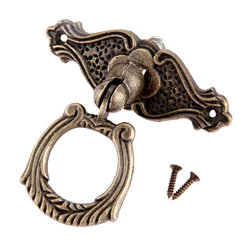1Pc Antique Bronze Furniture Pull Knob Zinc Alloy Kitchen Drawer Cupboard Cabinet Door Pulls Handle for Jewelry Wood Box 65*48mm