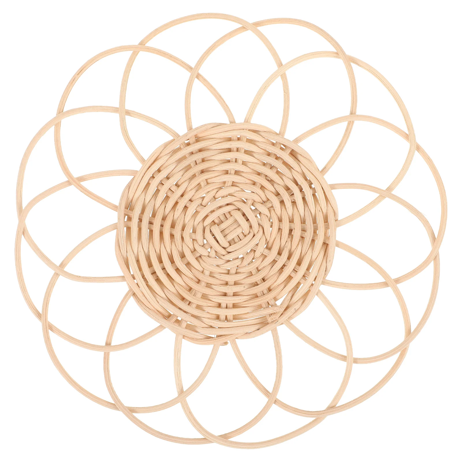 

Bohemia Rattan Coaster Natural Woven Coasters Rustic Cup Mat Placemat Kitchen Dining Table Decoration Woven Coasters