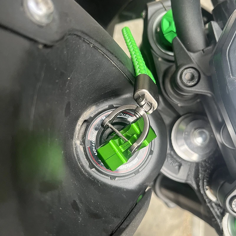 ZEXDDI Für Kawasaki Z500 Z800 Z650 NINJA 500 400 ZX 6R 4RR 10R Vulcan S Versys 650 1000 1100 Motorrad-Schlüsselhülle Schlüsselanhänger – Detail 5