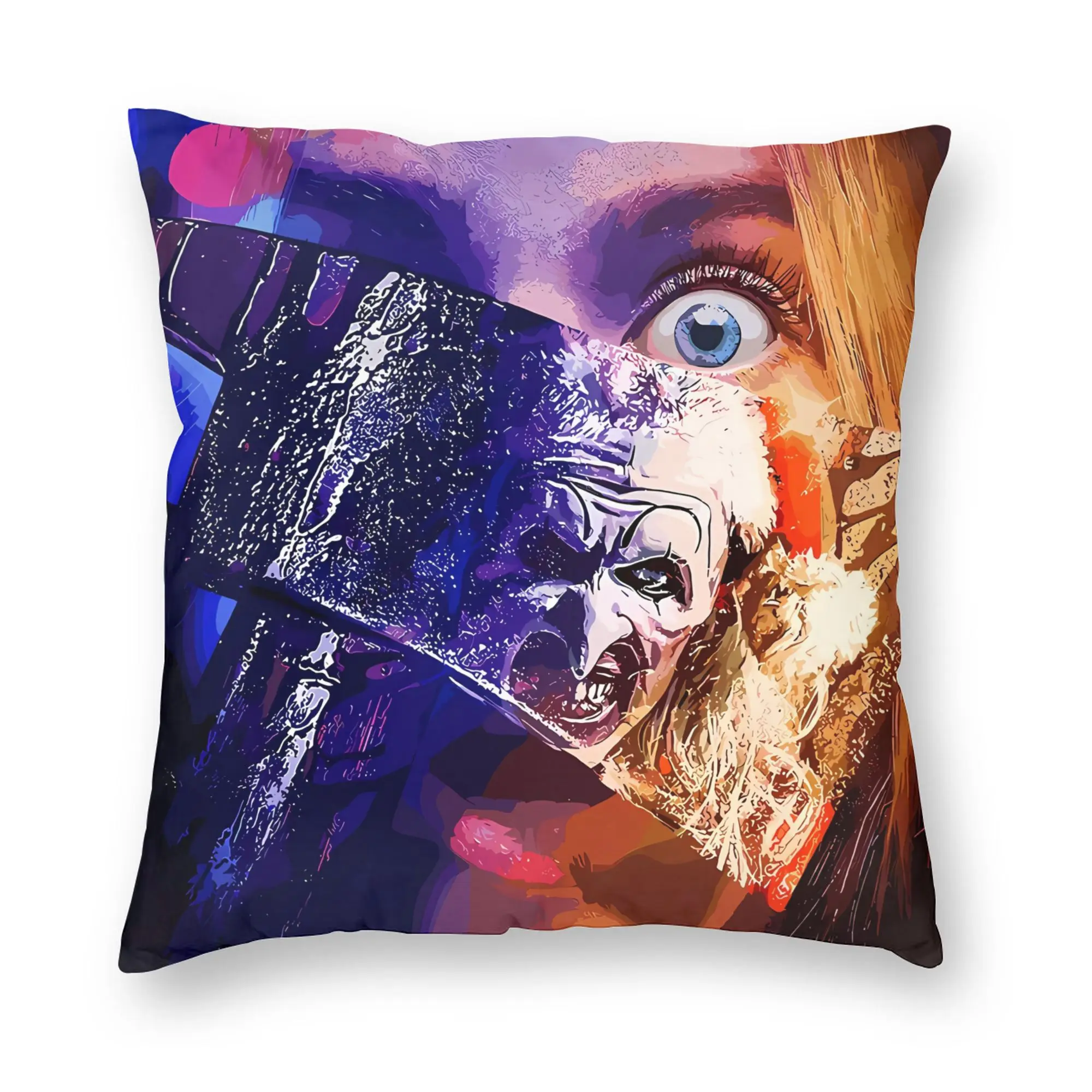 Terrifier Movie Pillow Case  Graphic Pillow Cover For Office Car Home Decor Funny Pillowcases