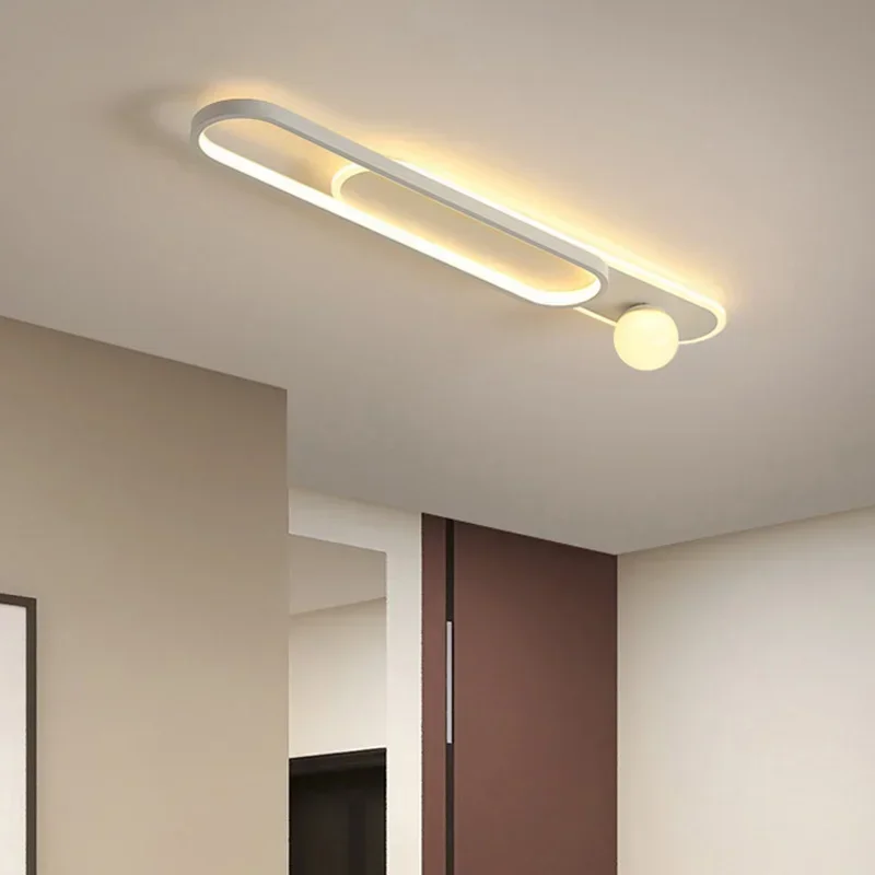 Lampu langit-langit LED Modern, lampu dekoratif mewah untuk lorong dapur ruang tamu balkon ruang ganti perlengkapan pencahayaan kreatif