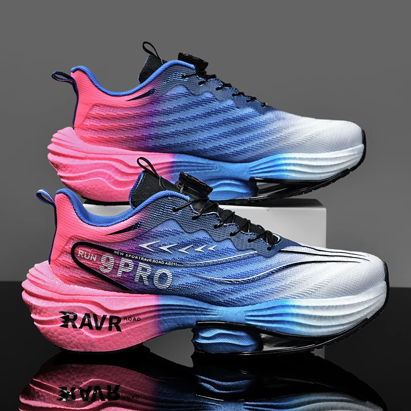 

Мужские кроссовки, новинка 2025, разноцветные дышащие сетчатые вращающиеся кнопки, амортизирующие профессиональные тренировочные кроссовки для мужчин