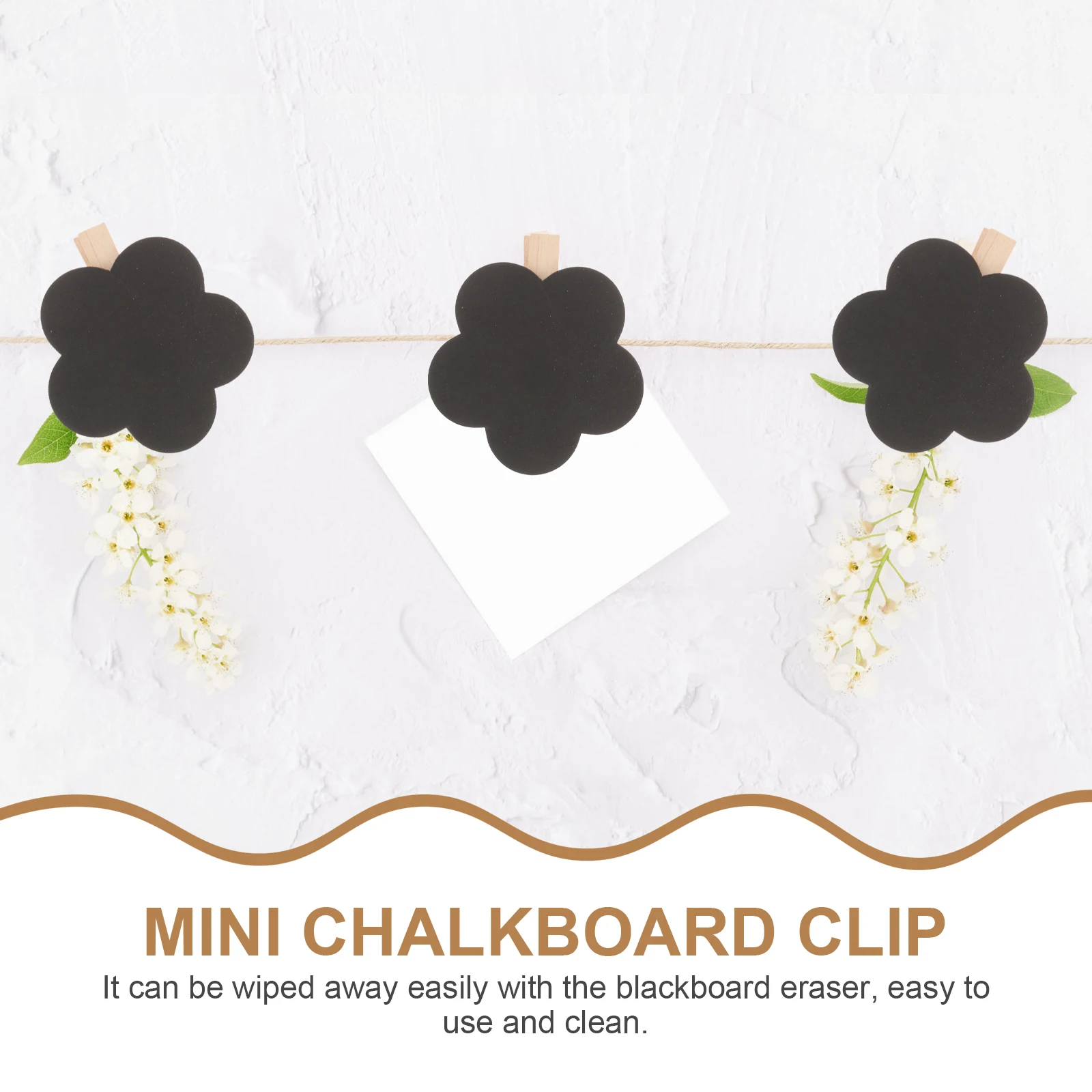 10Pcs Durable Wooden Chalkboard Sign Clips For Home Festivals And Restaurant Information Boards