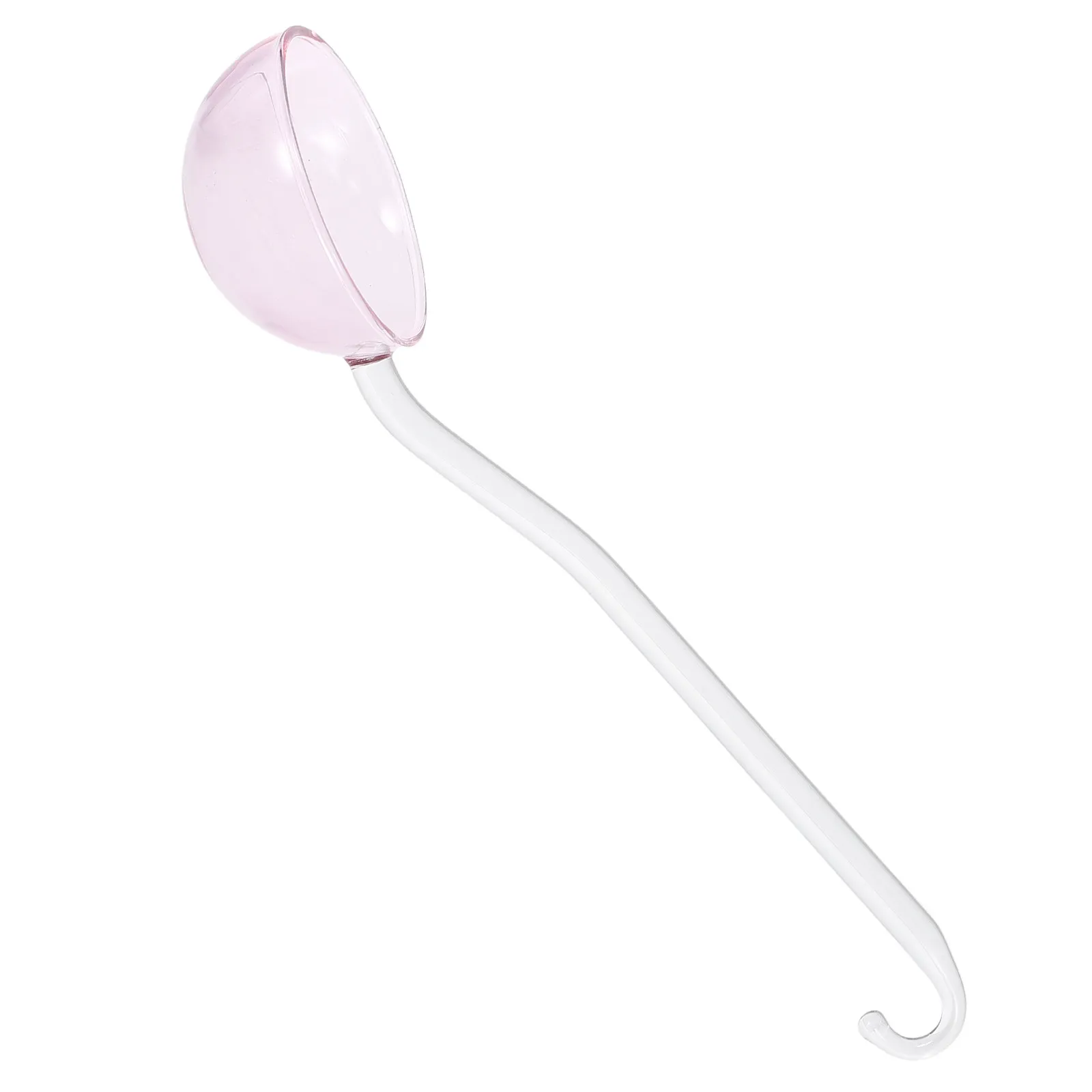 Clear Glass Punch Ladle Large Long Handle Serving Spoon for Punch Juice Gravy Stews Sauces Catering Party Glass Serving Ladle