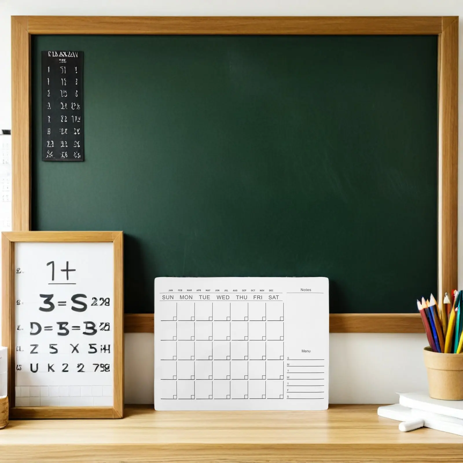 Dry Erase Whiteboard Sticker Calendar 12 X 16 Reusable Removable Self Adhesive Monthly Planner for Wall Dorm Home Office Time