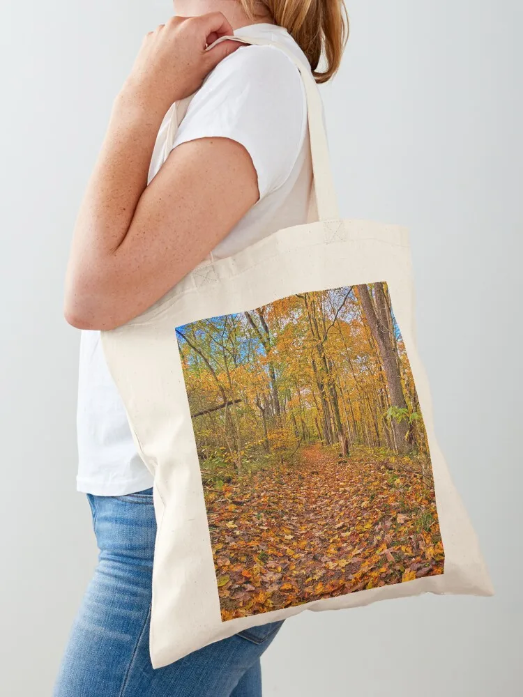 Woodland Wander I Tote Bag Woman shopper bag foldable reusable bag Canvas stote