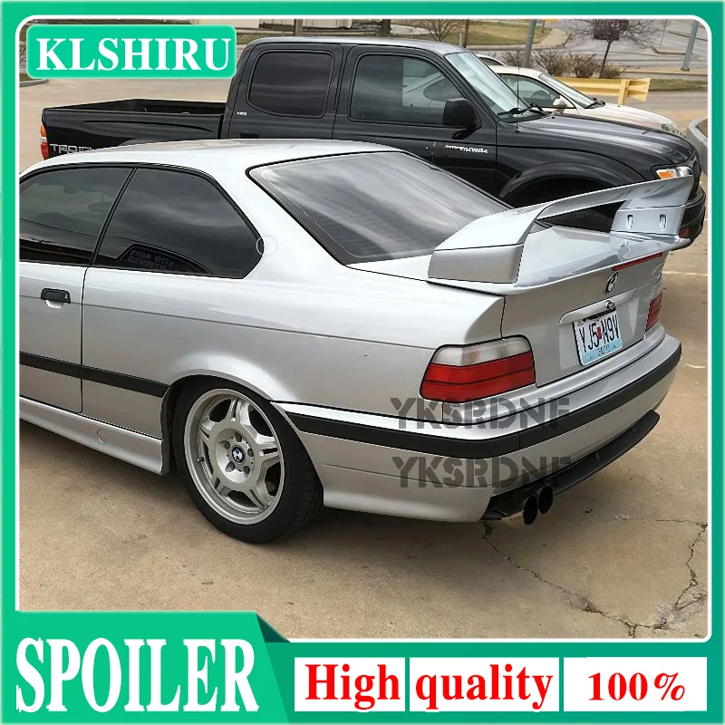 Für 1990-2000 BMW 3er E36 M3 Hochwertiger ABS-Kunststoff Auto-Heckklappenspoiler Schwarzer Carbon-Spoiler Flügel Auto-Tuning Zubehör