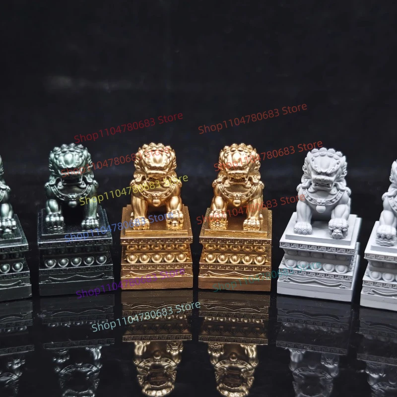 

MOC новые строительные блоки, аксессуары для кукол, каменный лев, дверной хранитель, игрушка, подарочные украшения, коллекция