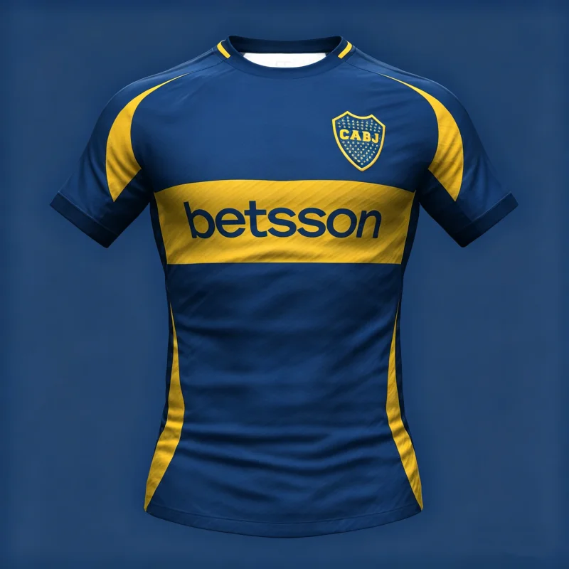 2026 Neues Boca Juniors Fußballtrikot 3D Erwachsenen Atmungsaktives Schnelltrocknendes Outdoor-Sport-T-Shirt Familien-Kinder-Tees – Detail 1