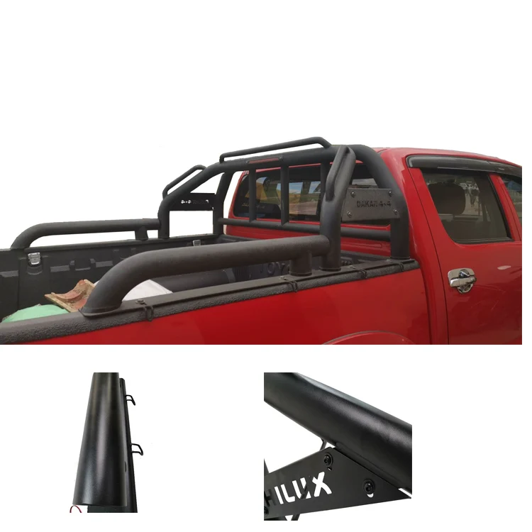 

AstronautWith Side Armrests Black Trucks Sports bar Roll Bar Roll Cage for TOYOTA HILUX REVO 15-17/ROCCO 18+ 4x4 Accessories