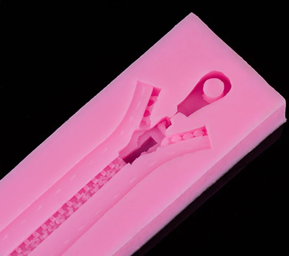 New Arrival Zipper Shape 3D Silicone Cake Mold Fondant Cake Tools For Cupcake D255