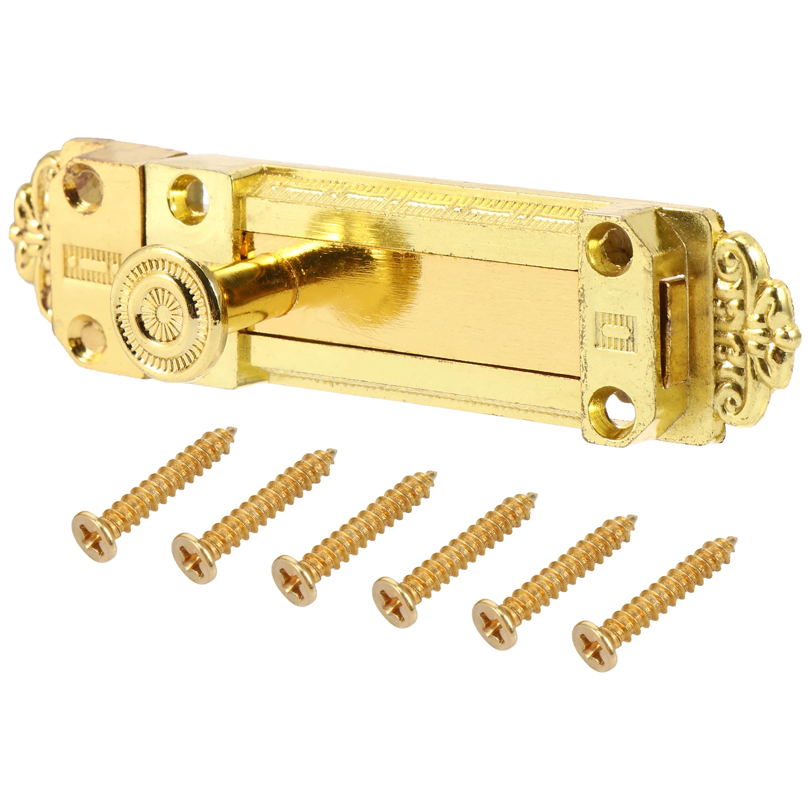 

Vintage Slide Door Bolt Copper Pin Gate Lock 4 Inch Security Locks for Bathroom Kitchen Garage Durable Use Bolded Core