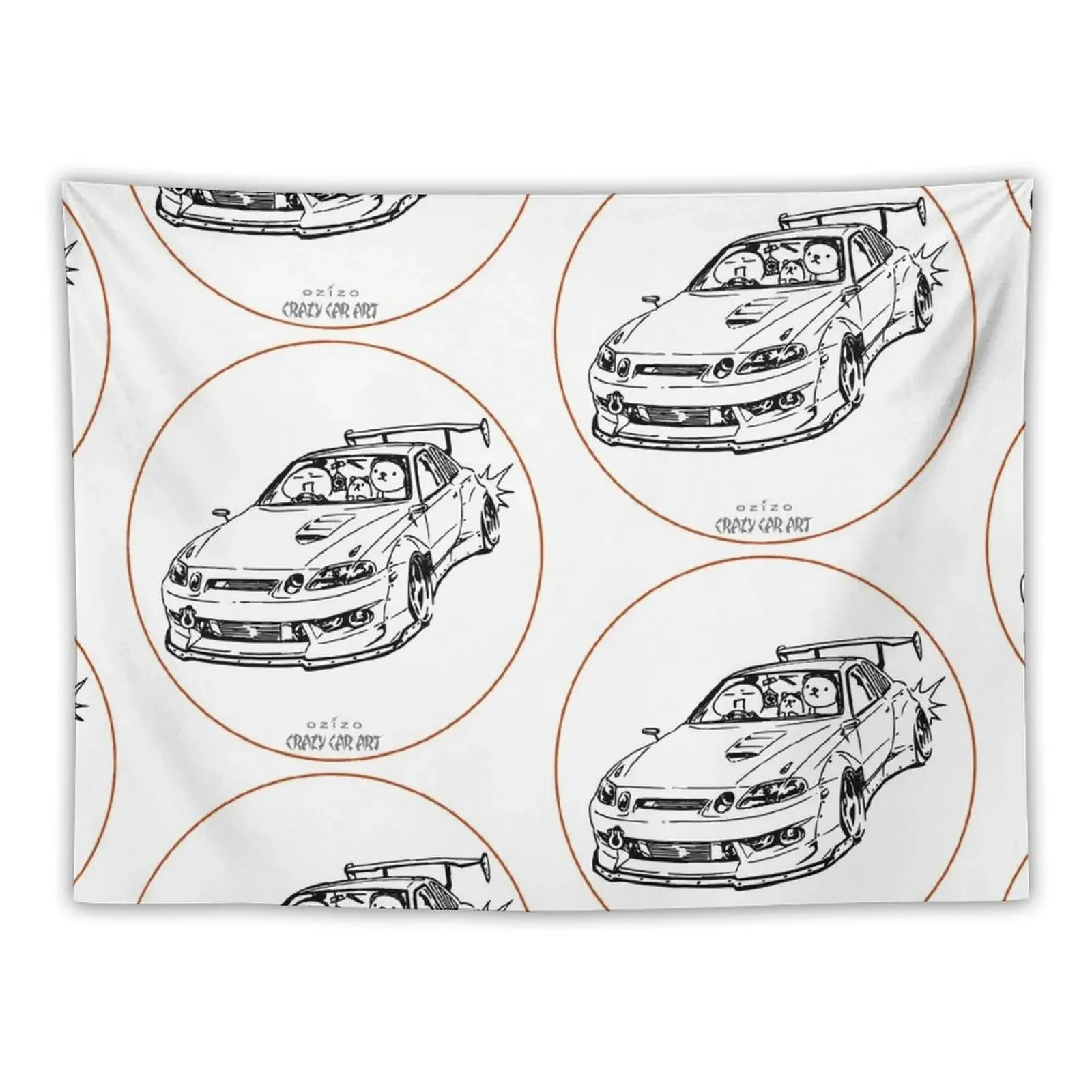 Crazy Car Art 0039 Tapestry Bedroom Decor Aesthetic Room Decorations Living Room Decoration Room Ornaments Tapestry