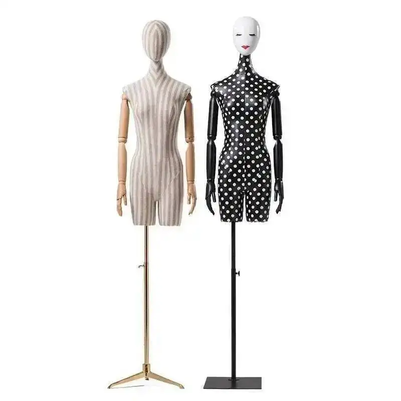 

Head High-end Clothing Mannequins Store Model Dummy Props Female Upper-body Window Display Stands Mannequin with Stands Hot