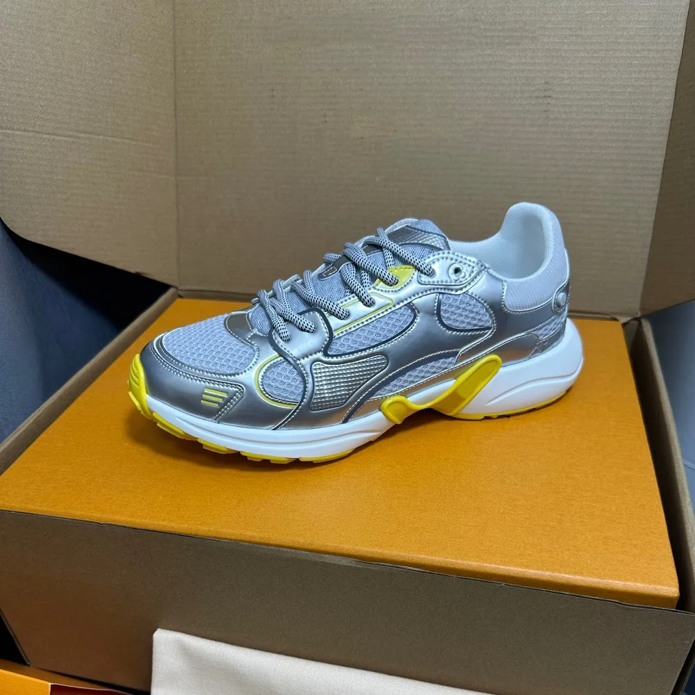 Women Casual Sports Shoes High End Design New Mesh Splicing Breathable Thick Sole Height Increasing Dad Shoes YZBL820