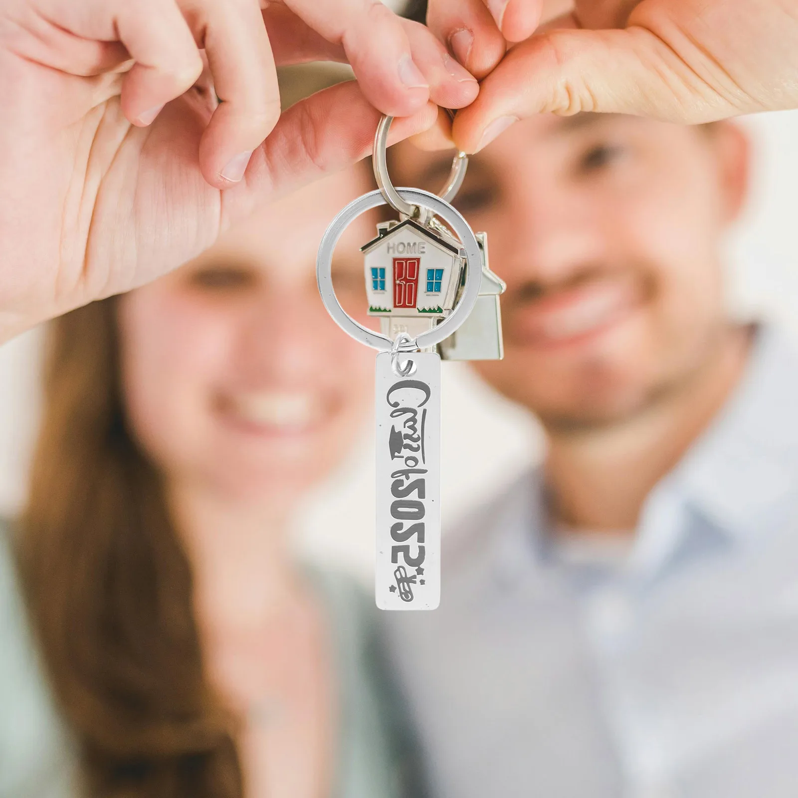 

Class of 2025 Graduation Keychain Stainless Steel Keepsake for Senior Graduate Inspirational Birthday Present Memory