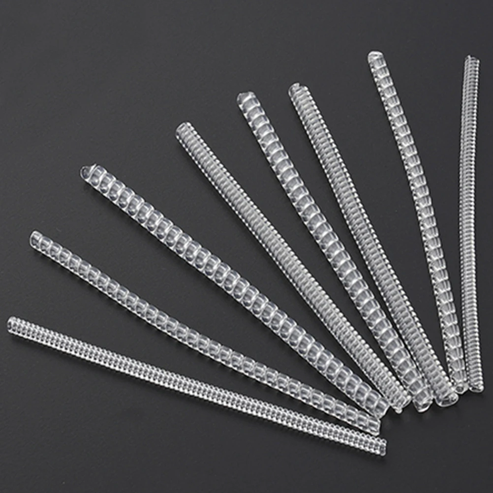 

12pcs Ring Adjuster Invisible Resizer for Loose Rings Guard Enhancer Oval Reducer Jewelry Supplies Transparent Spring Rope PU
