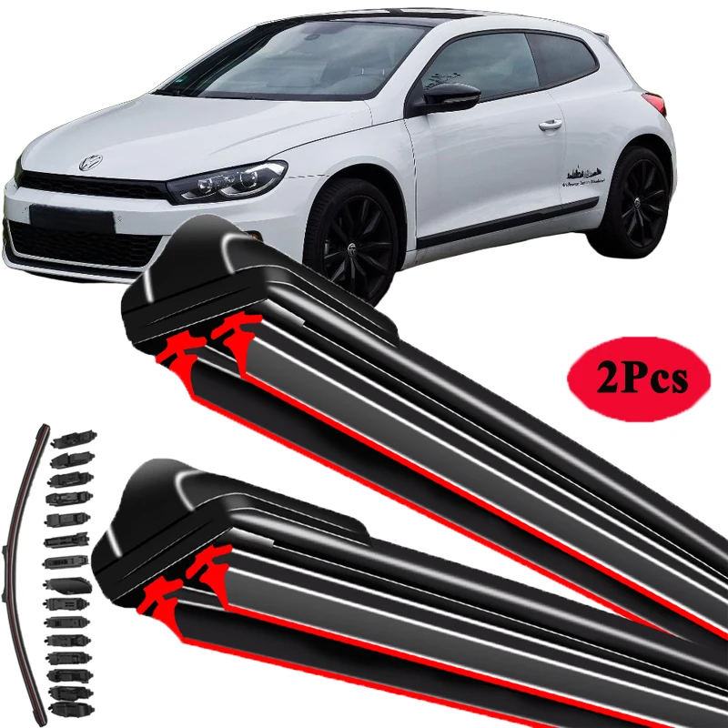 

For Volkswagen VW Scirocco Coupe 137 138 2008 2009 2010 2012 2015 2016 2017 Car Brushes Double Rubber Windshield Wiper Blades