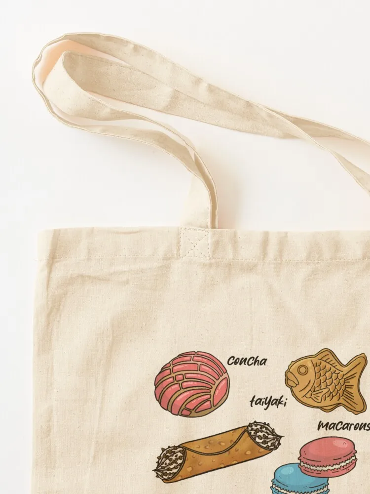 Pastries of the World Tote Bag bags luxury women tote bag canvas Fabric bag Big