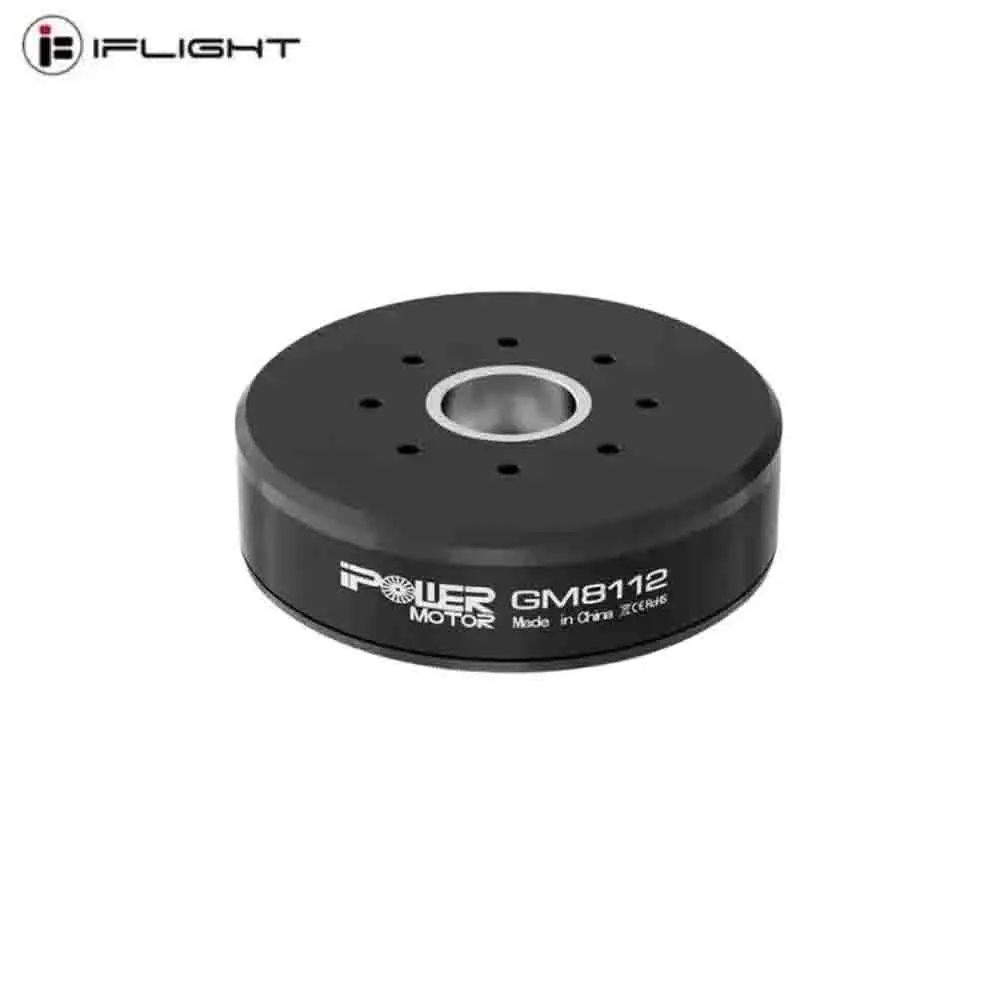 

iFlight IPower Motor GM8112 90T Brushless Gimbal Motor 22mm Hollow Shaft With AS5048A Coder Compatible for 5-6kg Camera RC Tools