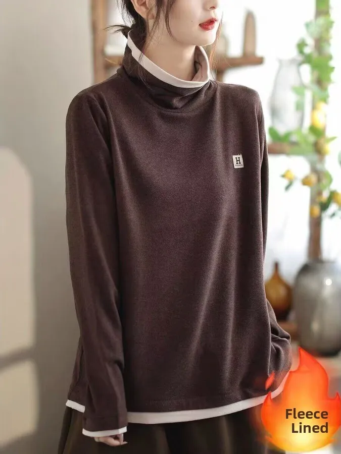 

Женская зимняя толстовка с цветными блоками и флисовой подкладкой, двусторонняя, теплая, уютная, обновленная версия, однотонная, в корейском стиле