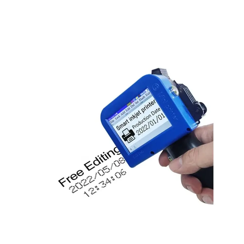 Portable Mini Handheld Inkjet Printer, Practical Coding Machine for Logo, Date and Number Marking on Various Surfaces