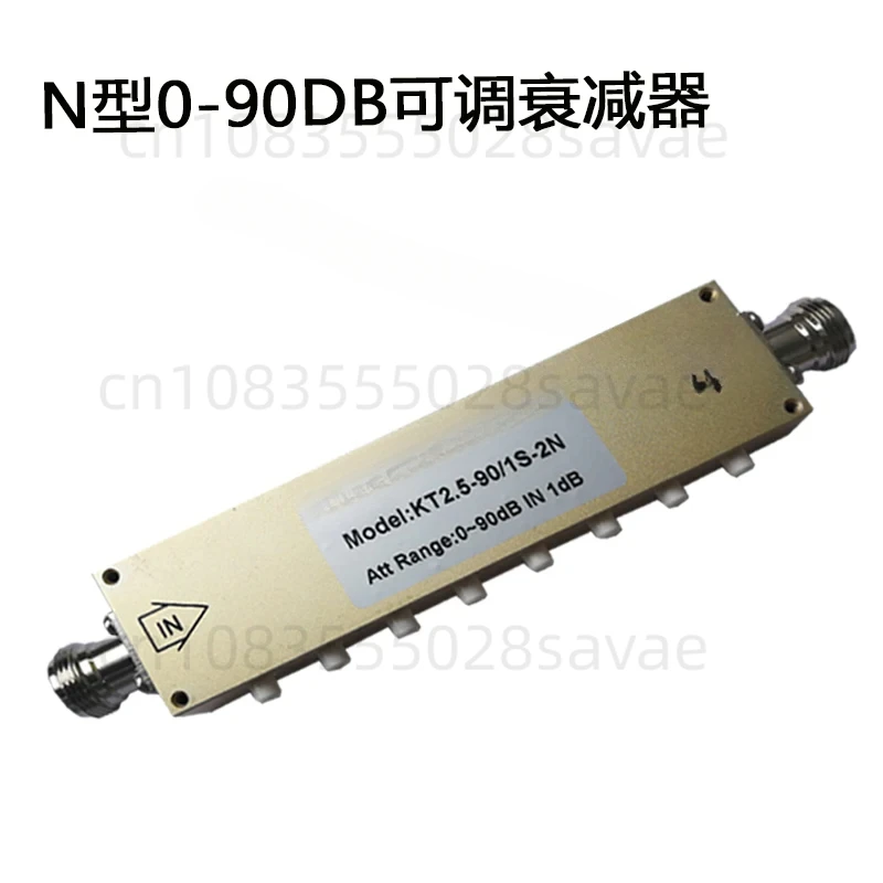 

N-type RF adjustable attenuator / SMA signal adjustable attenuator key stepping attenuator 90dB 0-3G