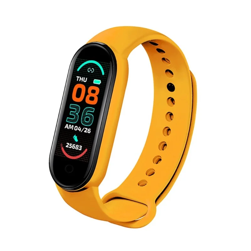 Montre Connectée M6 pour Homme et Femme, Bracelet d\'Activité Sportives, Fitness, Musique, Fréquence Cardiaque, Prise de Photos, Version Fitpro,