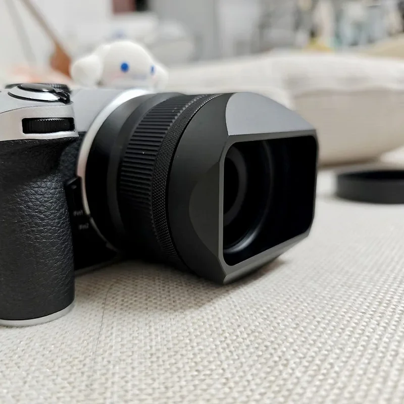 メタルスクエアレンズフードレンズシェードNikon NIKKOR DX 24mm F1.7