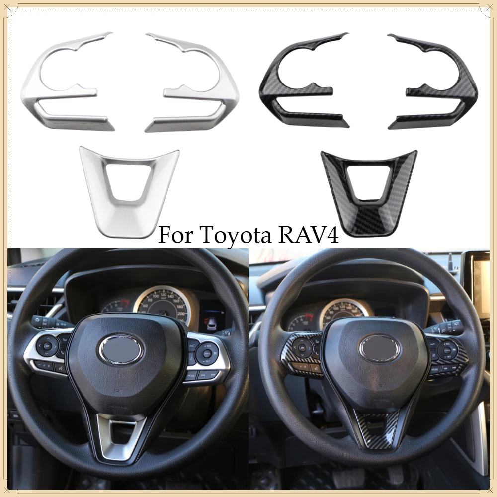 Cubierta Decorativa para el Panel del Volante para Toyota RAV4 XA50 Corolla E210 Corolla Cross 2019-2025, Accesorios Adhesivos