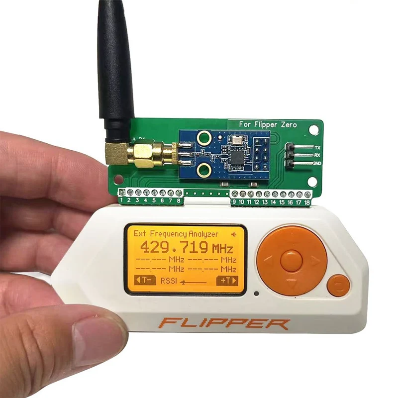 Flipper Zero用CC1101モジュール、SubGhz 433MHz WiFi（アンテナ付き）、ペット・イルカプログラム対応、オープンソース、多機能開発ボード