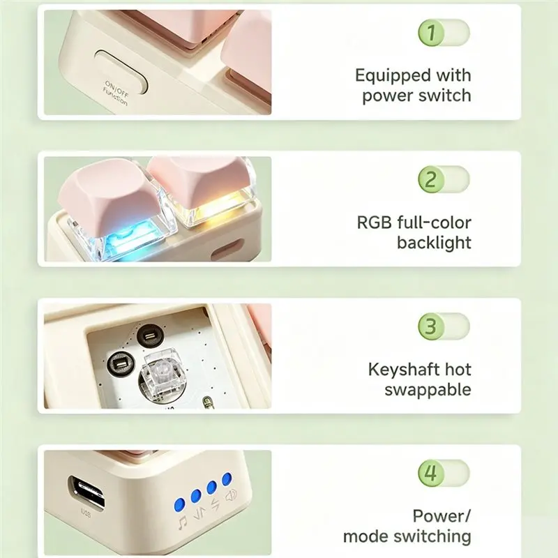 T24C Mini Portable Wireless Bluetooth Remote Keypad Dual Button Page Turner For Kobo E-Book, Phone, Lazy Reading Tool KOBO
