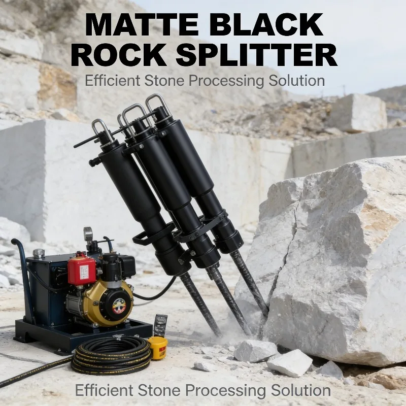 Handheld Hydraulic Rock Splitter For Secondary Breaking In Mines Efficient Quarry Stone Cutting Equipment 800 Tons Force