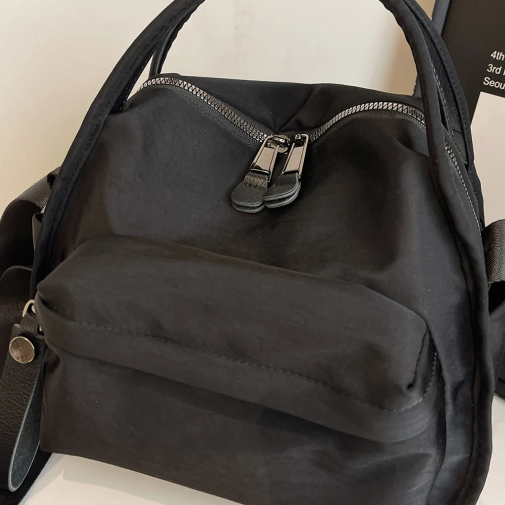 المرأة حقيبة كتف بسيطة سعة كبيرة حقيبة كروسبودي عادية سستة إغلاق أكسفورد القماش حقيبة يد السفر التسوق تاريخ العمل حقيبة