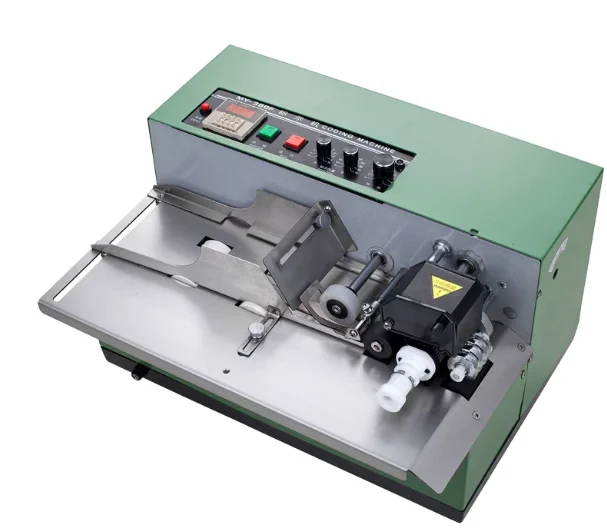 solid ink coding machine Automatic high speed embossed  Expire Date/Batch Number Coding Machine for plastic bag