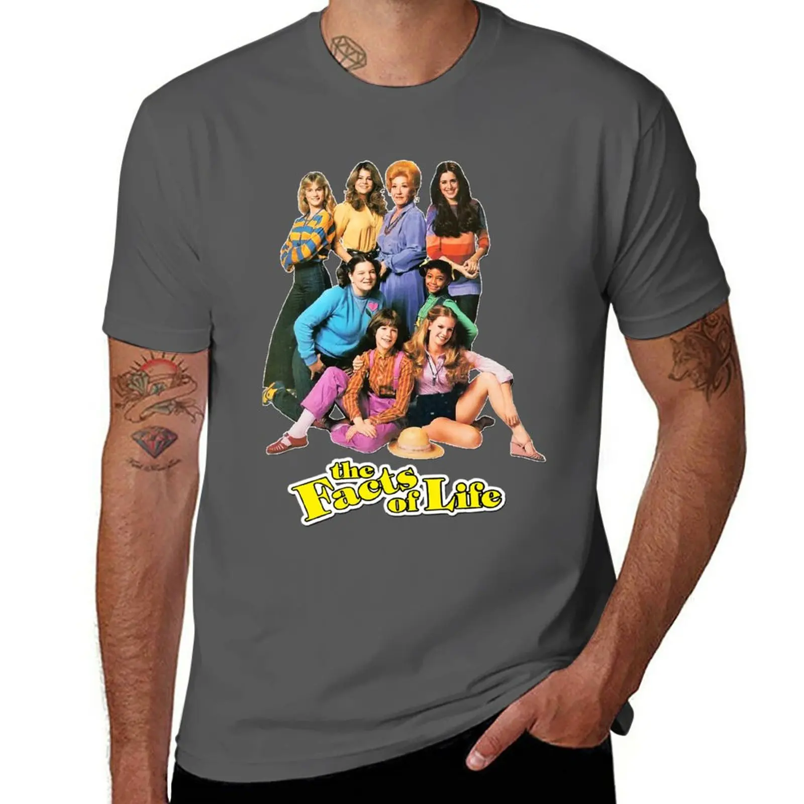 

The Facts of Life 80s Throwback Cast Tribute T-Shirt kawaii clothes oversizeds black t shirts for men